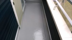 岐阜県大垣市　手塗職人 塗りかえ工房 施工事例　ベランダ　塗装後　防水