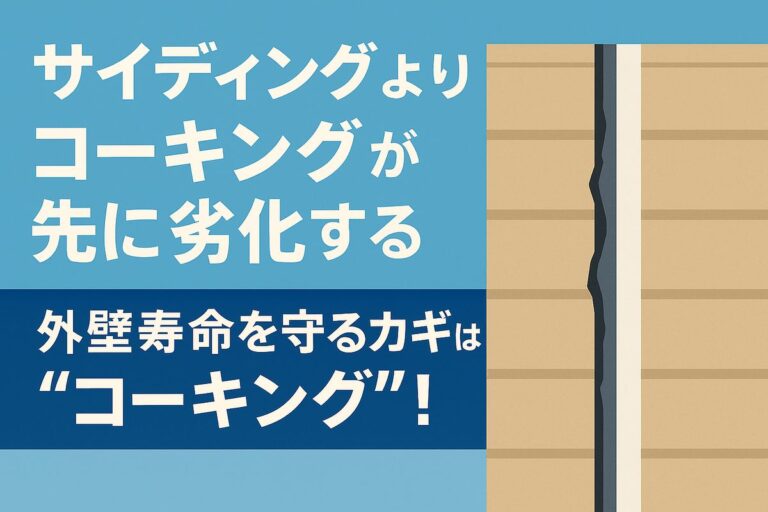 【外壁メンテナンス】なぜサイディングよりコーキングが先に劣化するのか？日本の住宅事情も解説　岐阜県　大垣　安八　塗りかえ工房